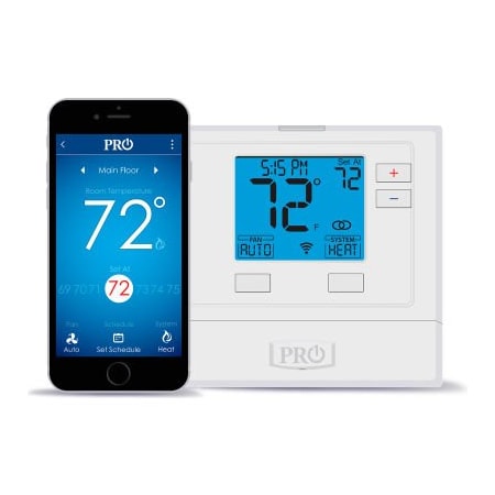 Pro1 Iaq PRO1 IAQ Low Voltage Thermostat, Programmable Through App, 1H/1C or 2H/1C, WIFI Enabled T721i